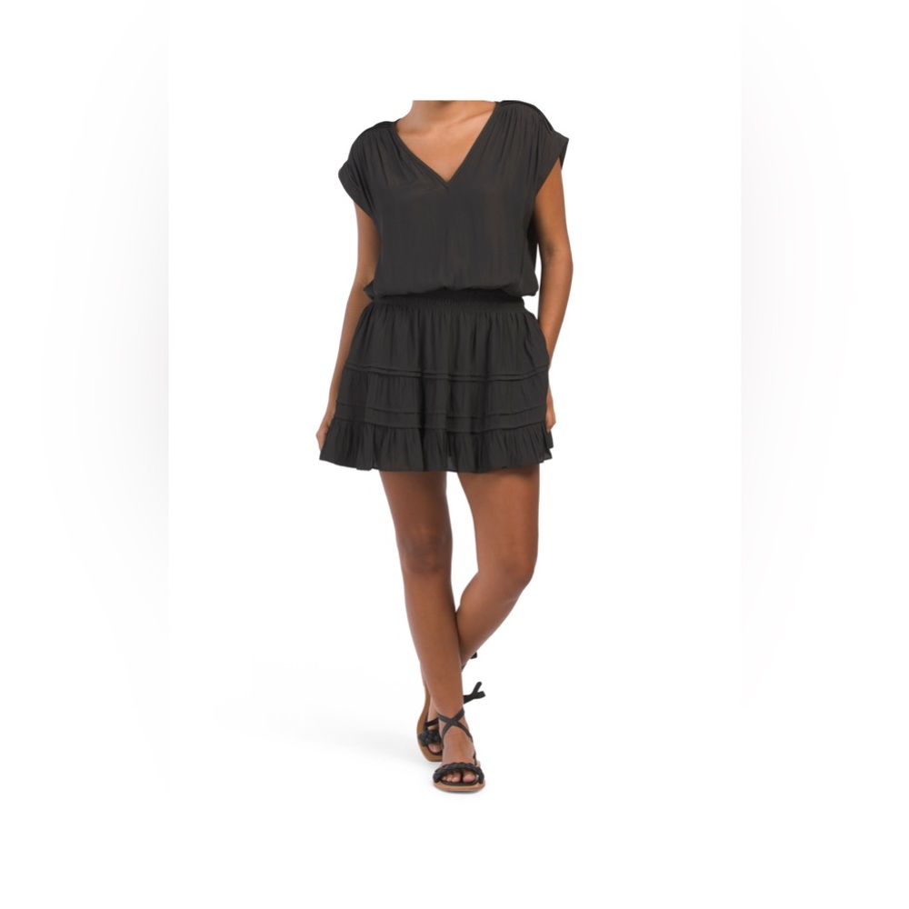 NEW Ramy Brook Vanesa Mini Dress size S black